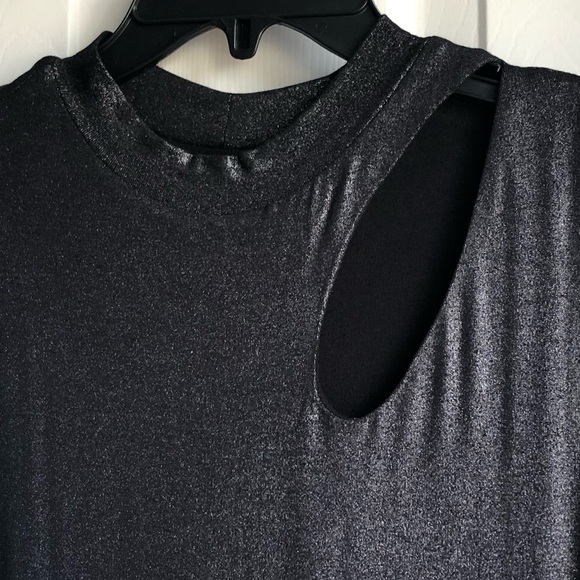 Metallic Cut Out Dress - Picture 2 of 6